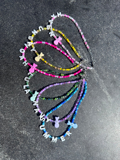 Peep Gemstone Choker