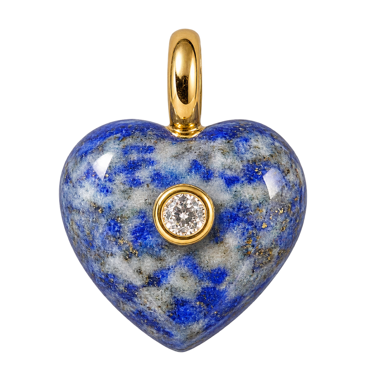 Natural Stone Puffy Heart