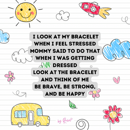 Back to School Matching Bracelet sets with Poems